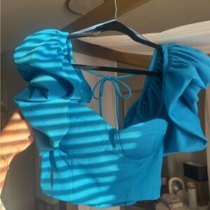 Elegant Blue Women's Top